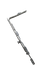 Roto NT corner drive Axer Royal 0015, 1 mushroom pin, 170mm