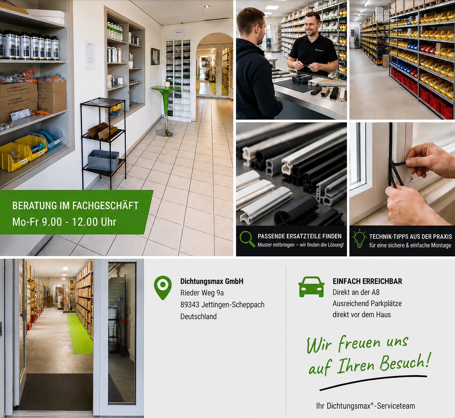 Besuchen Sie uns direkt vor Ort in Jettingen-Scheppach