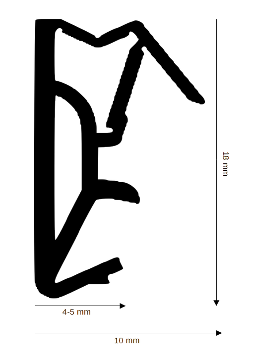 Dichtung für Holzelemente HC-H-12