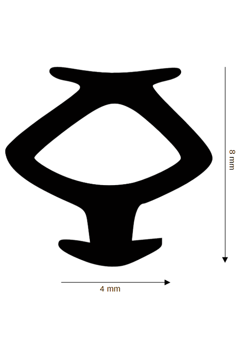 Dichtung für Kunststoff / Aluminium HF-R-8625