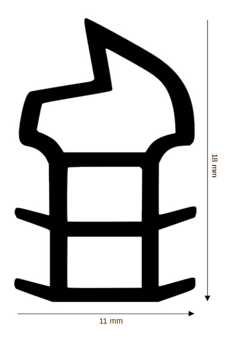 Stahlzargendichtung DH M-728-H