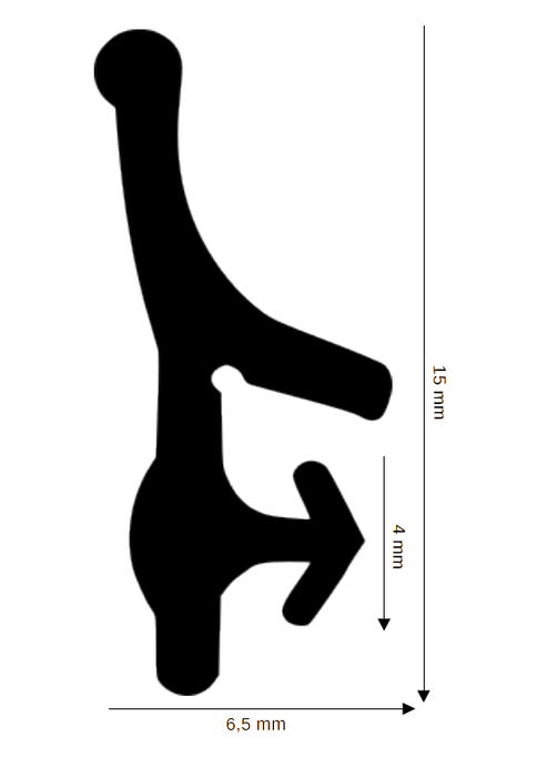 Dichtung für Kunststoff / Aluminium DH R-1217-A