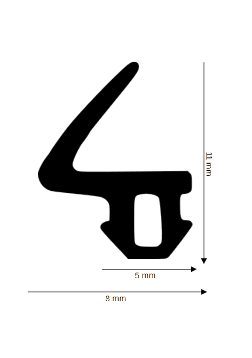 Dichtung für Steck- und Glasleisten DH R-1261