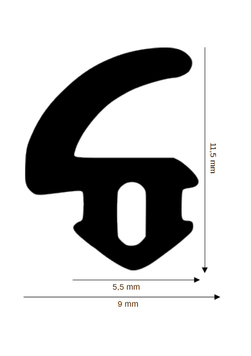 Dichtung für Kunststoff / Aluminium DH R-2436