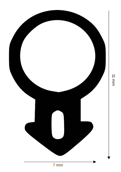 Dichtung für Kunststoff / Aluminium HF-R-2531