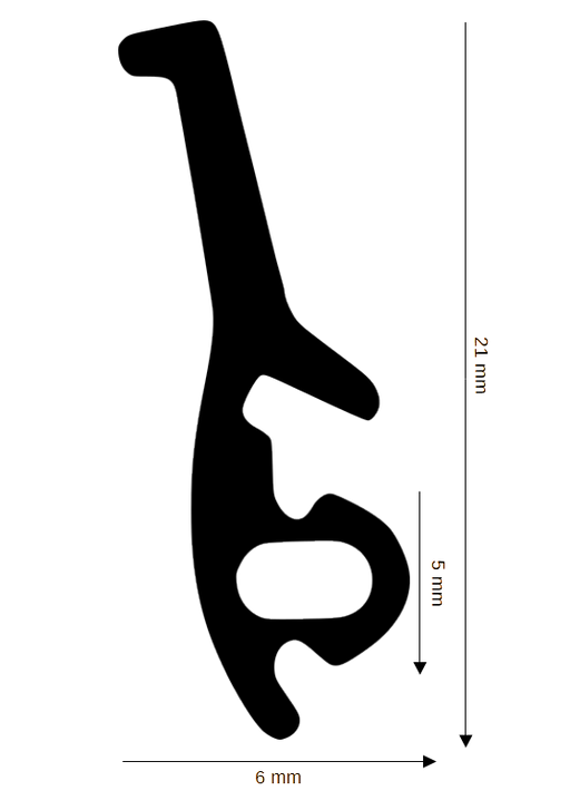Dichtung für Kunststoff / Aluminium DH R-682