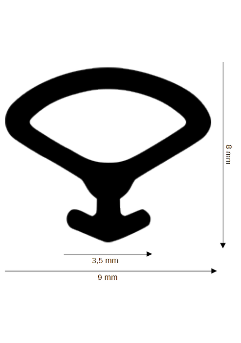 Dichtung für Kunststoff / Aluminium DH R-731-B