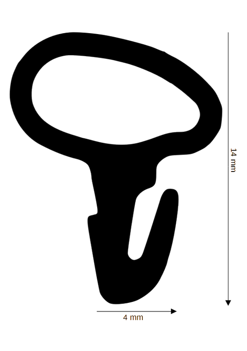 Dichtung für Kunststoff / Aluminium DH R-732