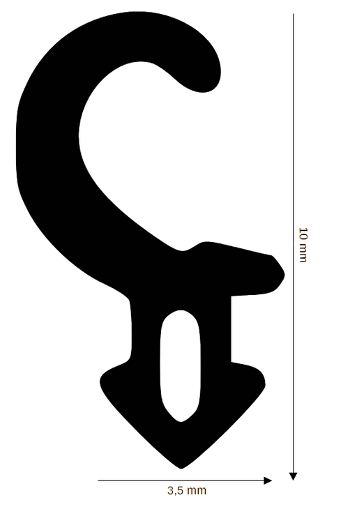 Seal for plastic / aluminum DH R-860