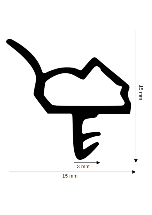 Dichtung für Holzelemente DH R-8807