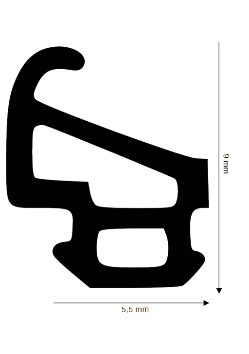 Dichtung für Kunststoff / Aluminium HE-R-8914