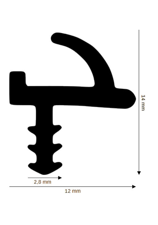 Dichtung für Holzelemente DH R-924