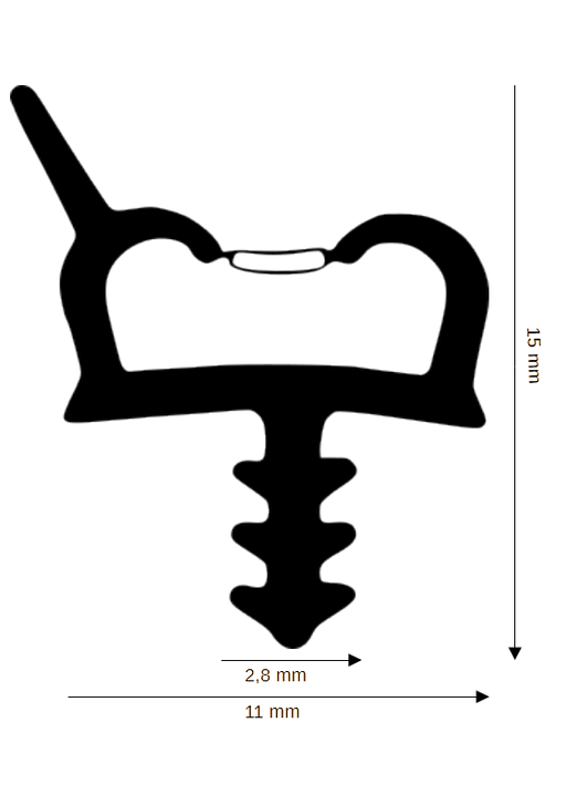 Dichtung für Holzelemente DH R-940