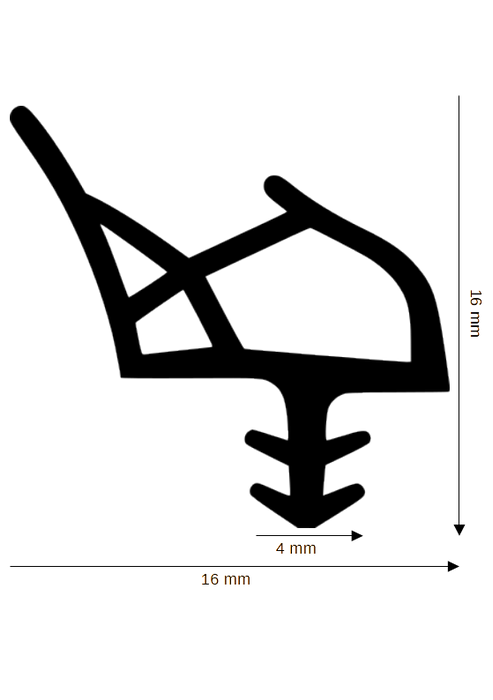 Dichtung für Holzelemente DH R-9502
