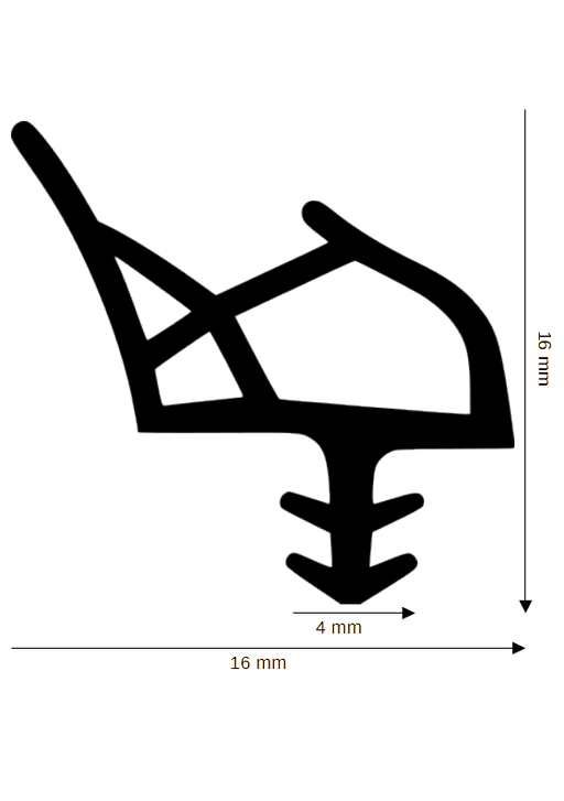 Dichtung für Holzelemente DH R-9502