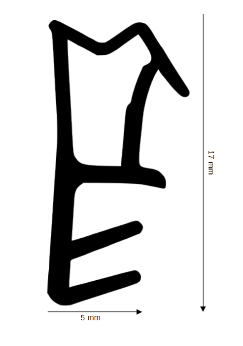 Dichtung für Holzelemente DH RF 11
