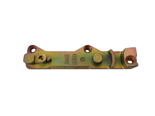 AUBI tilting striker / tilting strike plate KL174R, right, 100x18/25x11mm, gold