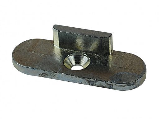Schließstück / Schließblech Nr.2 passend für Meeth- kein Original; Rücken oval glatt, 52 x 18 mm,  Qualitätsnachbau in Industriequalität